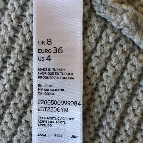 TopShop Gray Knitted Cardigan Sweater - Picture 2 of 3